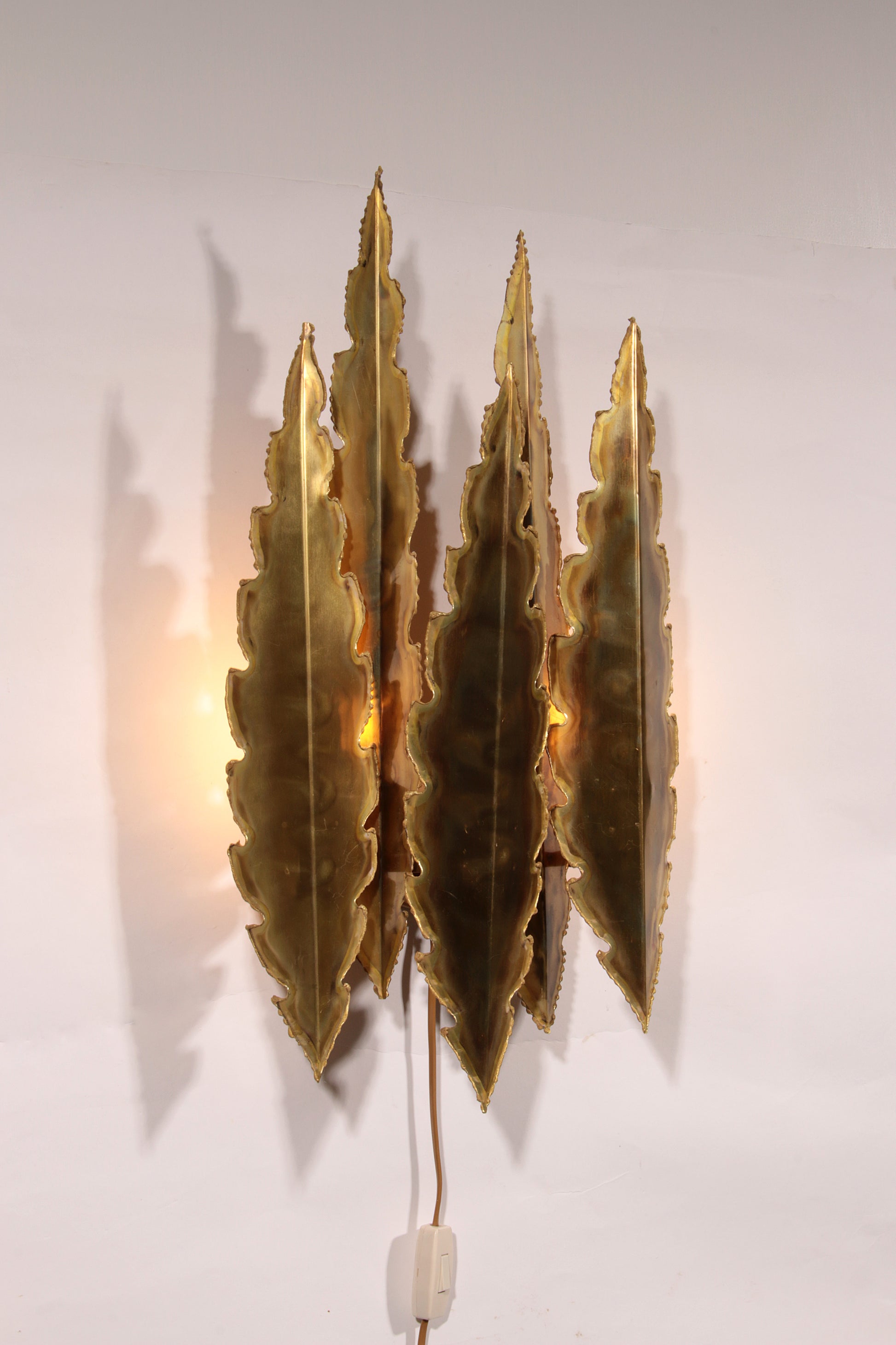 Holm-Sörensen Brutalist Copper Wall Lamp Large model Denmark