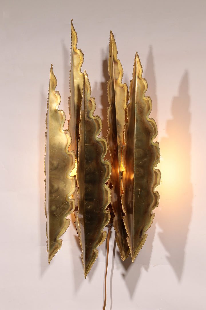 Holm-Sörensen Brutalist Copper Wall Lamp Large model Denmark