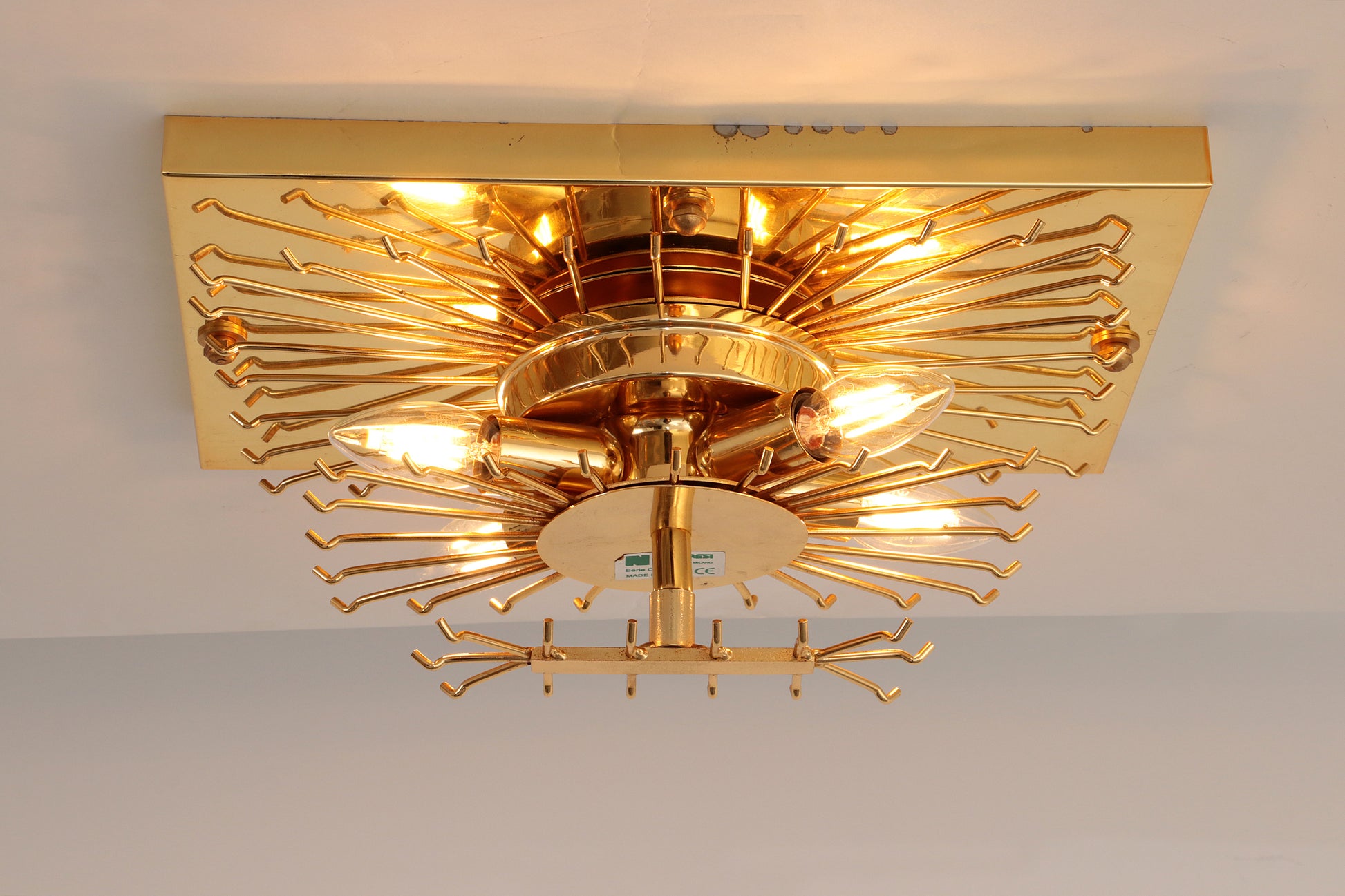 Novaresi Ceiling Lamp Model ch Serie 1970 Italy