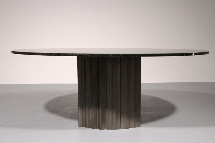 Chic Brutalist Dining Table by Max Papiri 1970 Italy
