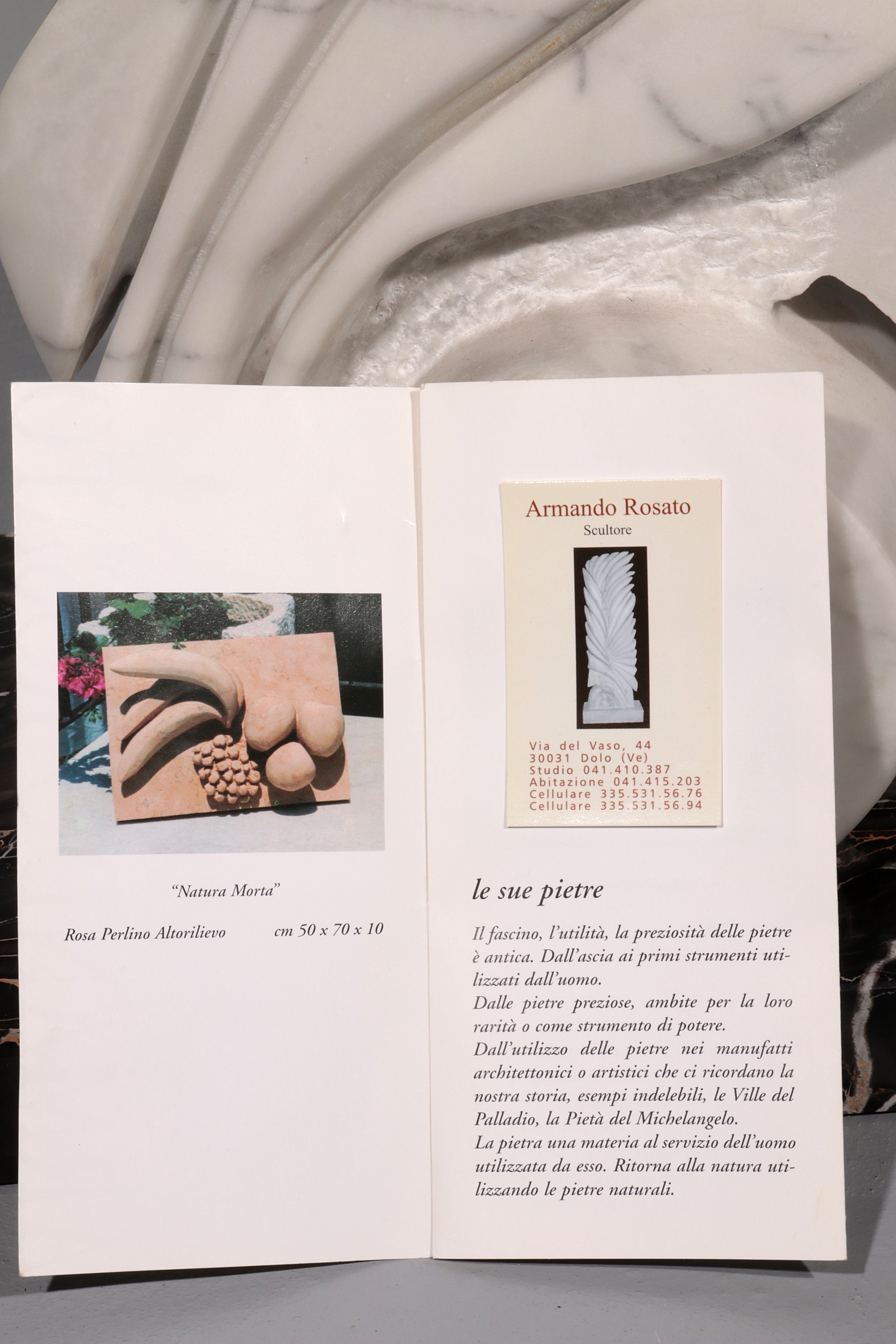 Armando Rosato’s 1977 Carrara Marble Masterpiece