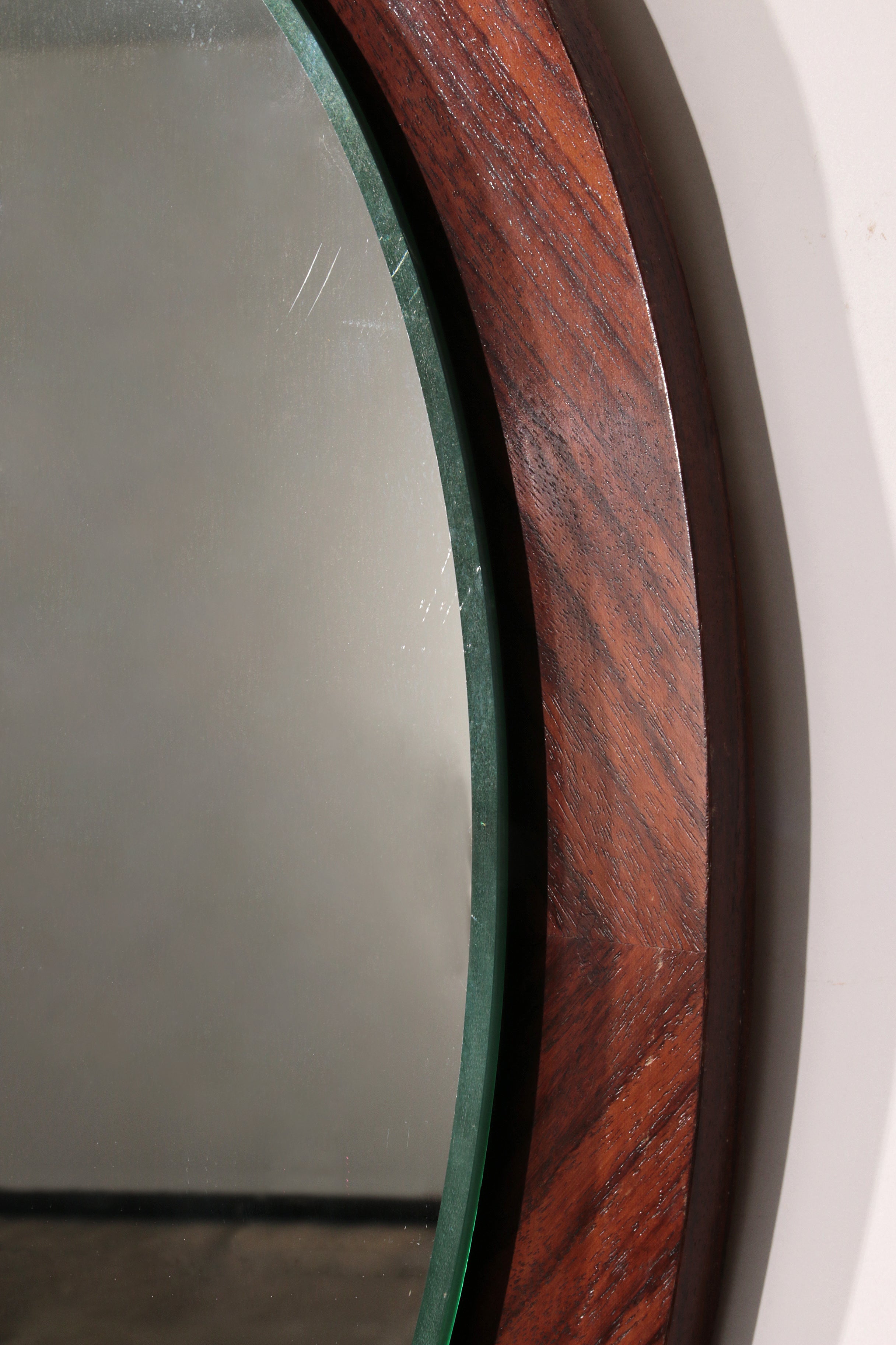 Vintage Danish Rosewood veneer Mirror 1960 Denmark