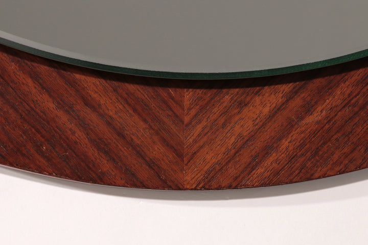 Vintage Danish Rosewood veneer Mirror 1960 Denmark