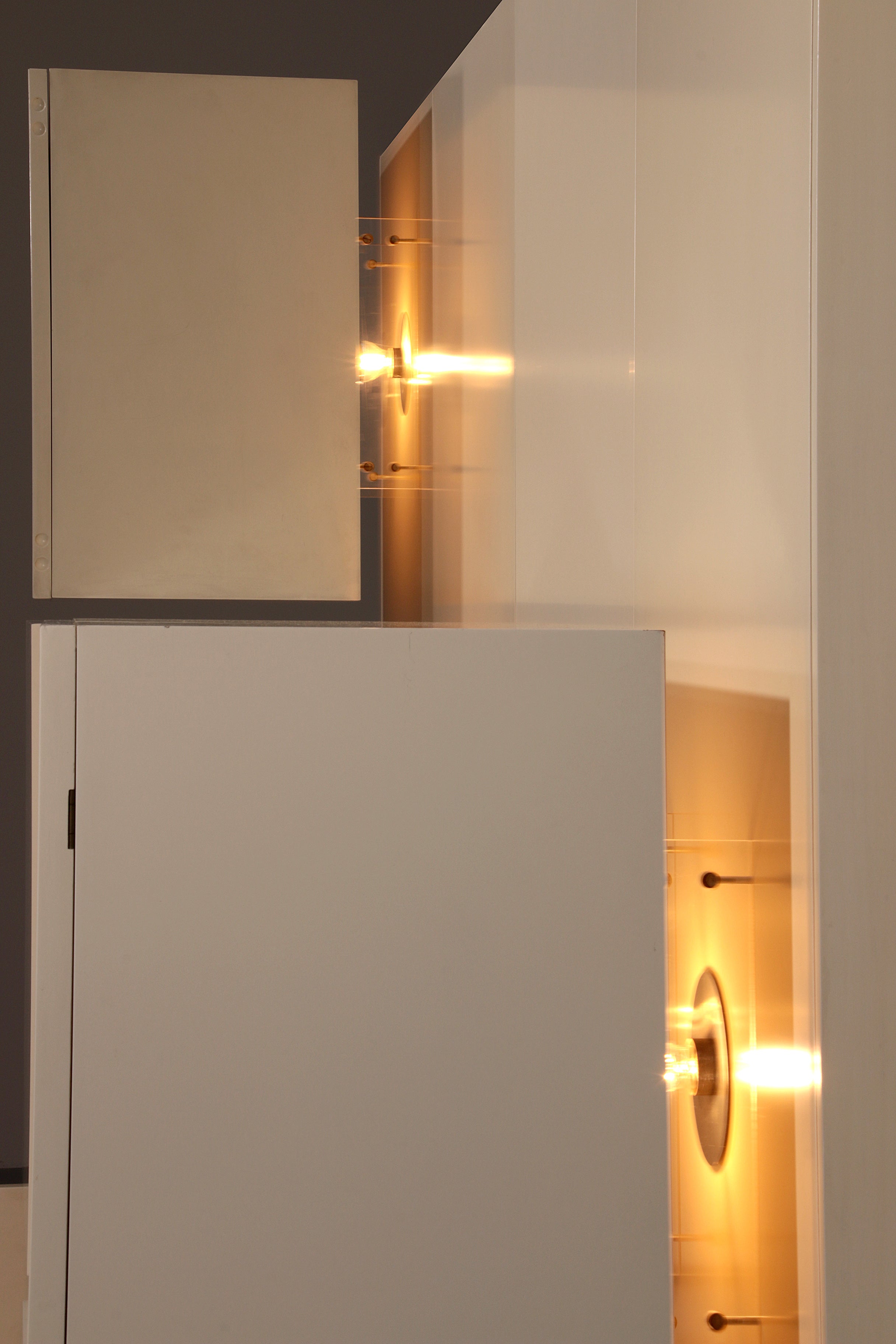 Mid-Century Lighting Wall Unit by Roberto Monsani for Acerbis, 1970s