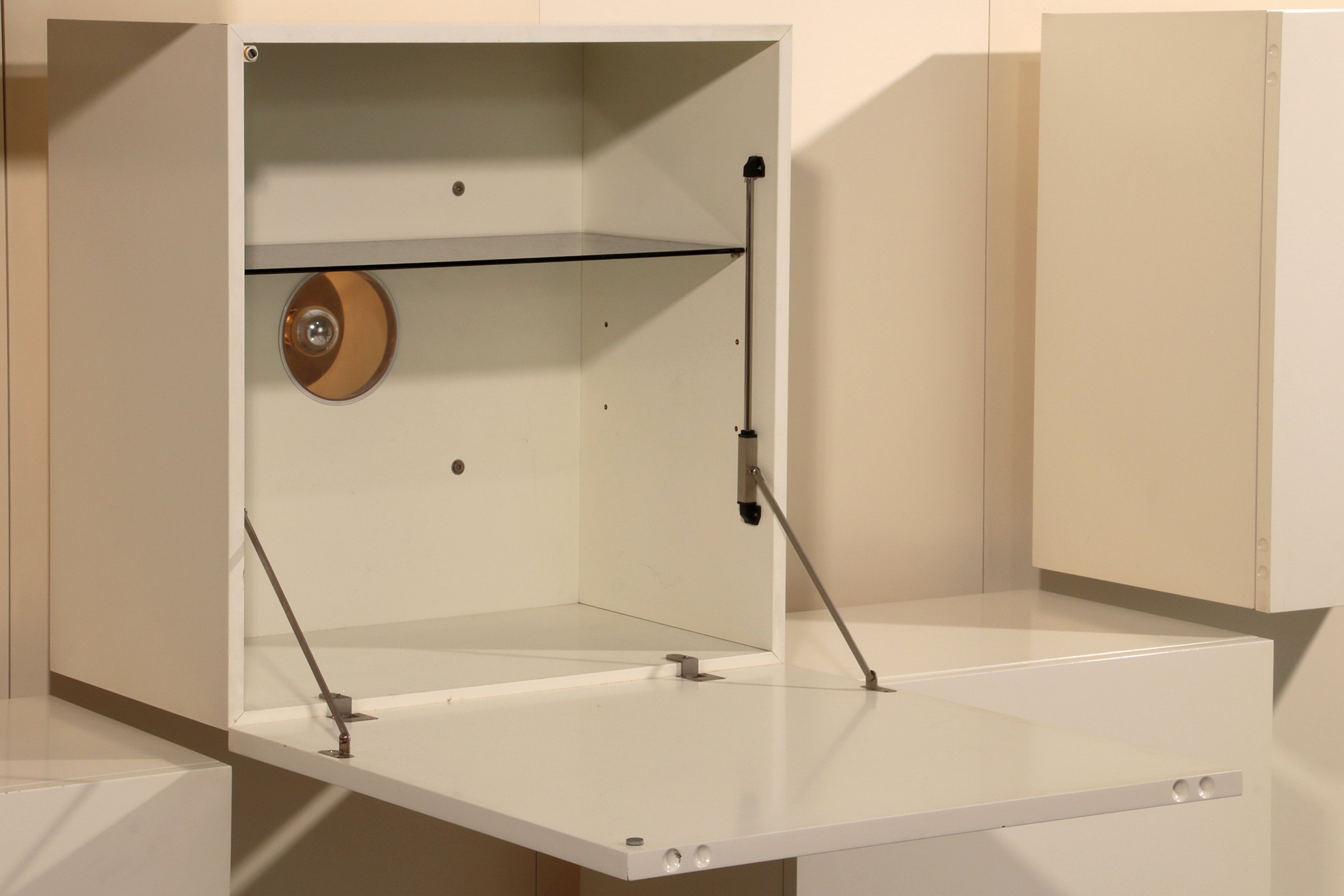 Mid-Century Lighting Wall Unit by Roberto Monsani for Acerbis, 1970s
