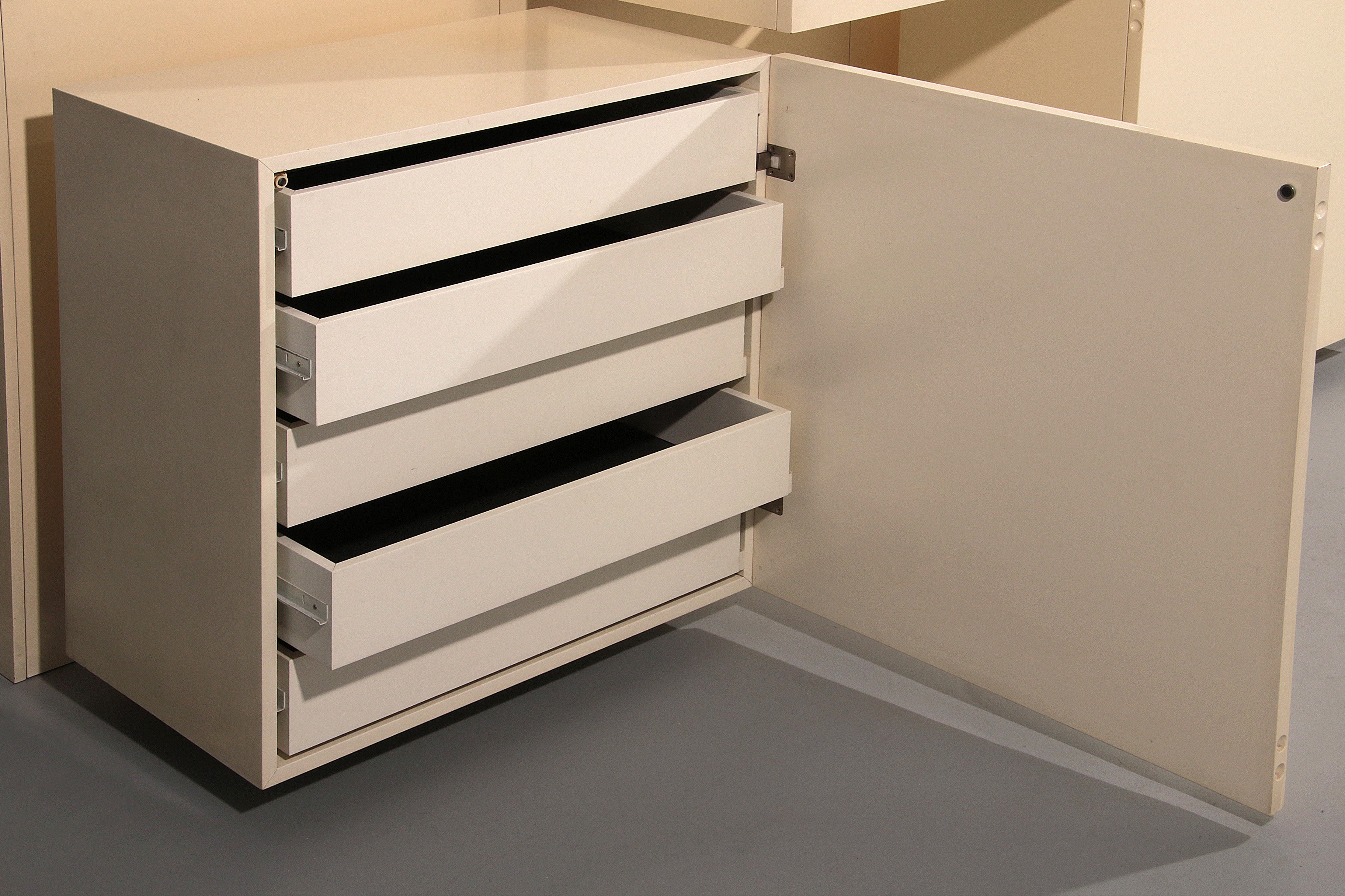 Mid-Century Lighting Wall Unit by Roberto Monsani for Acerbis, 1970s
