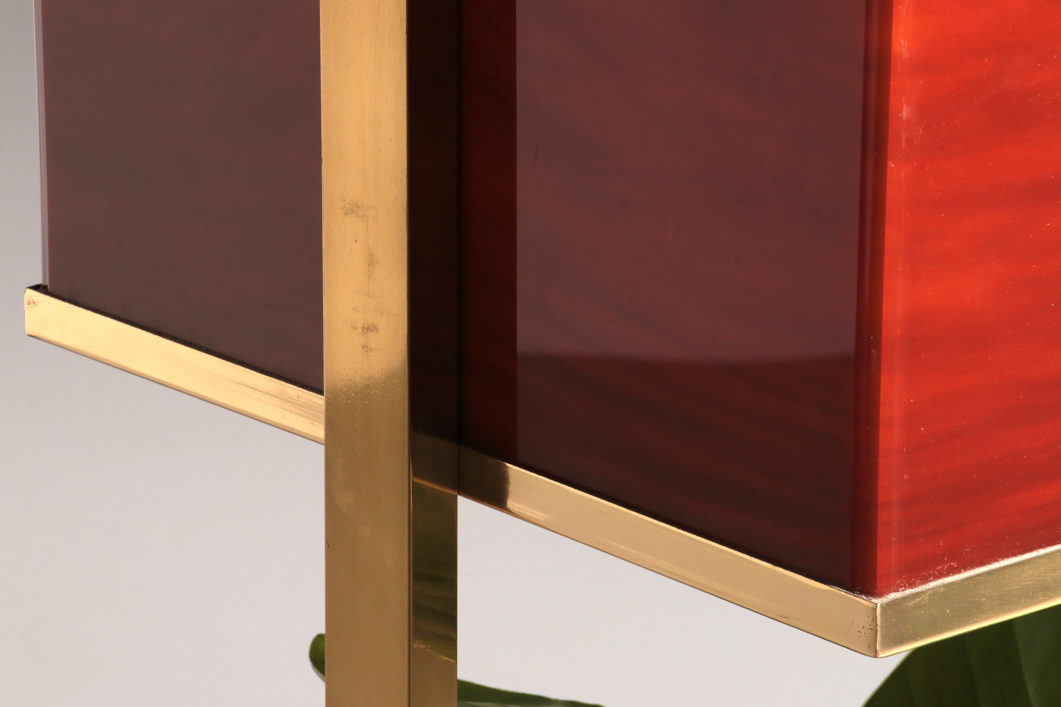 Luxury Lighted Planter on Wheels – Modern Room Divider 1960 Italy