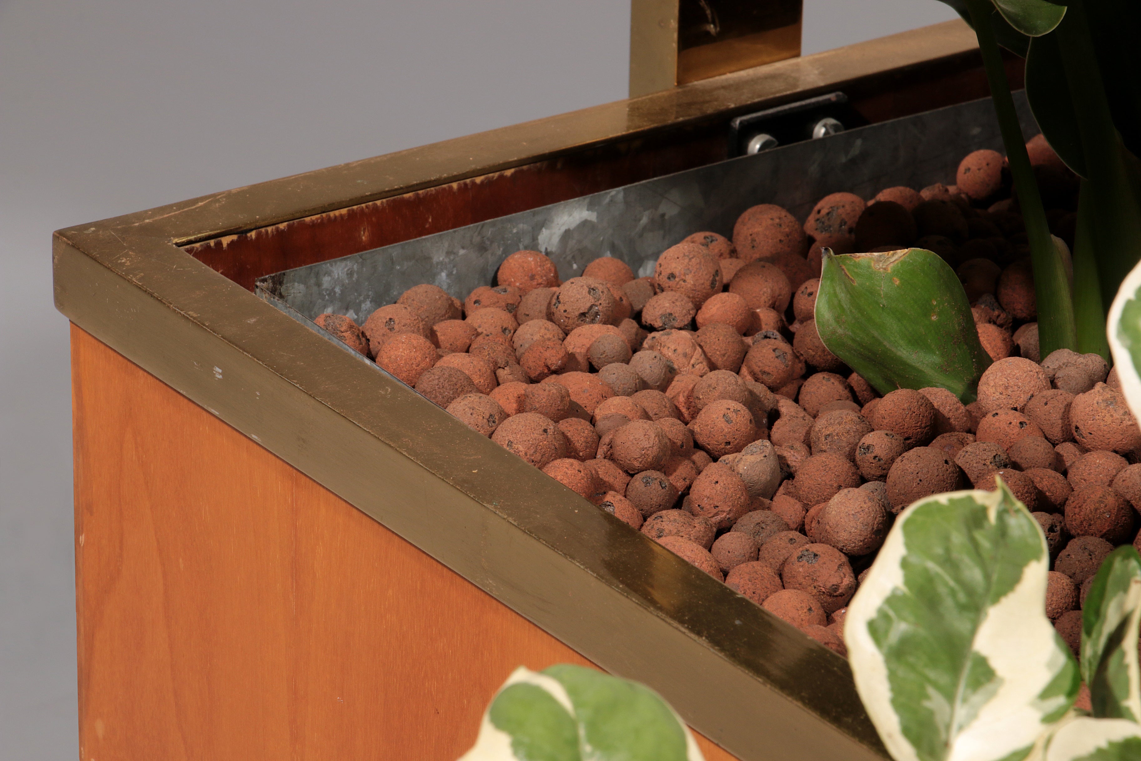 Luxury Lighted Planter on Wheels – Modern Room Divider 1960 Italy