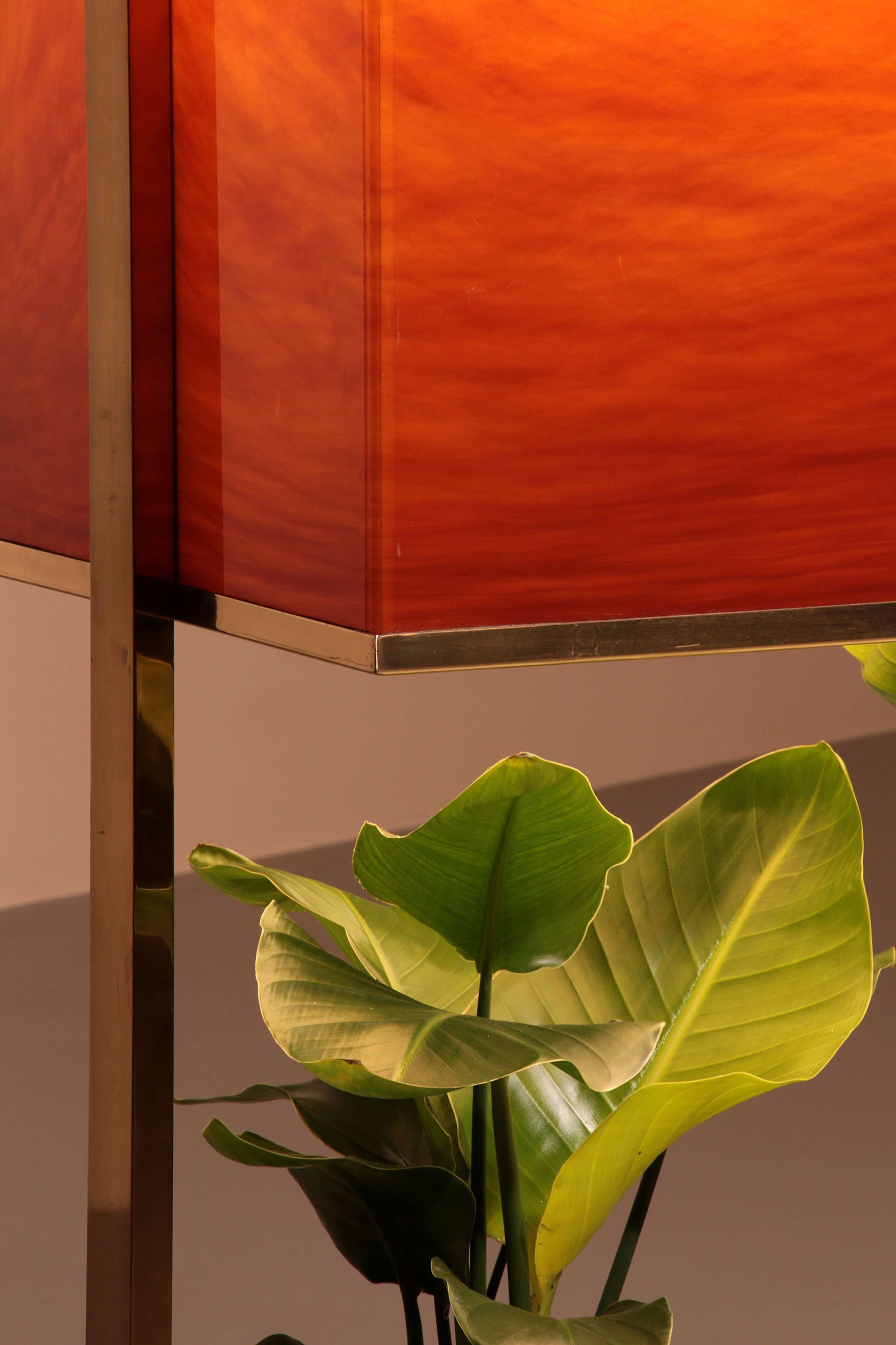 Luxury Lighted Planter on Wheels – Modern Room Divider 1960 Italy