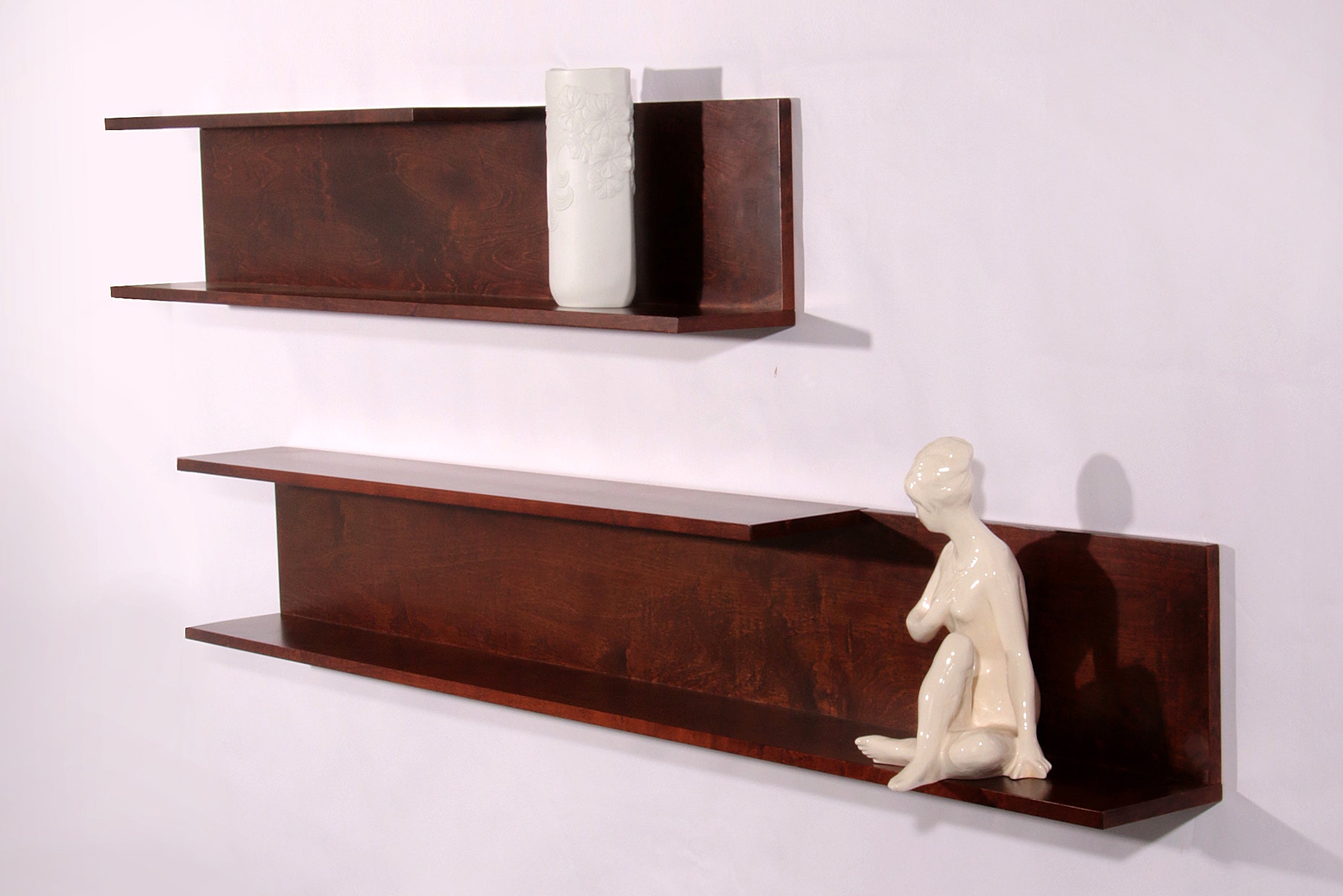 Walter Wirz wall shelves Wilhelm Renz rosewood veneer Germany 1965