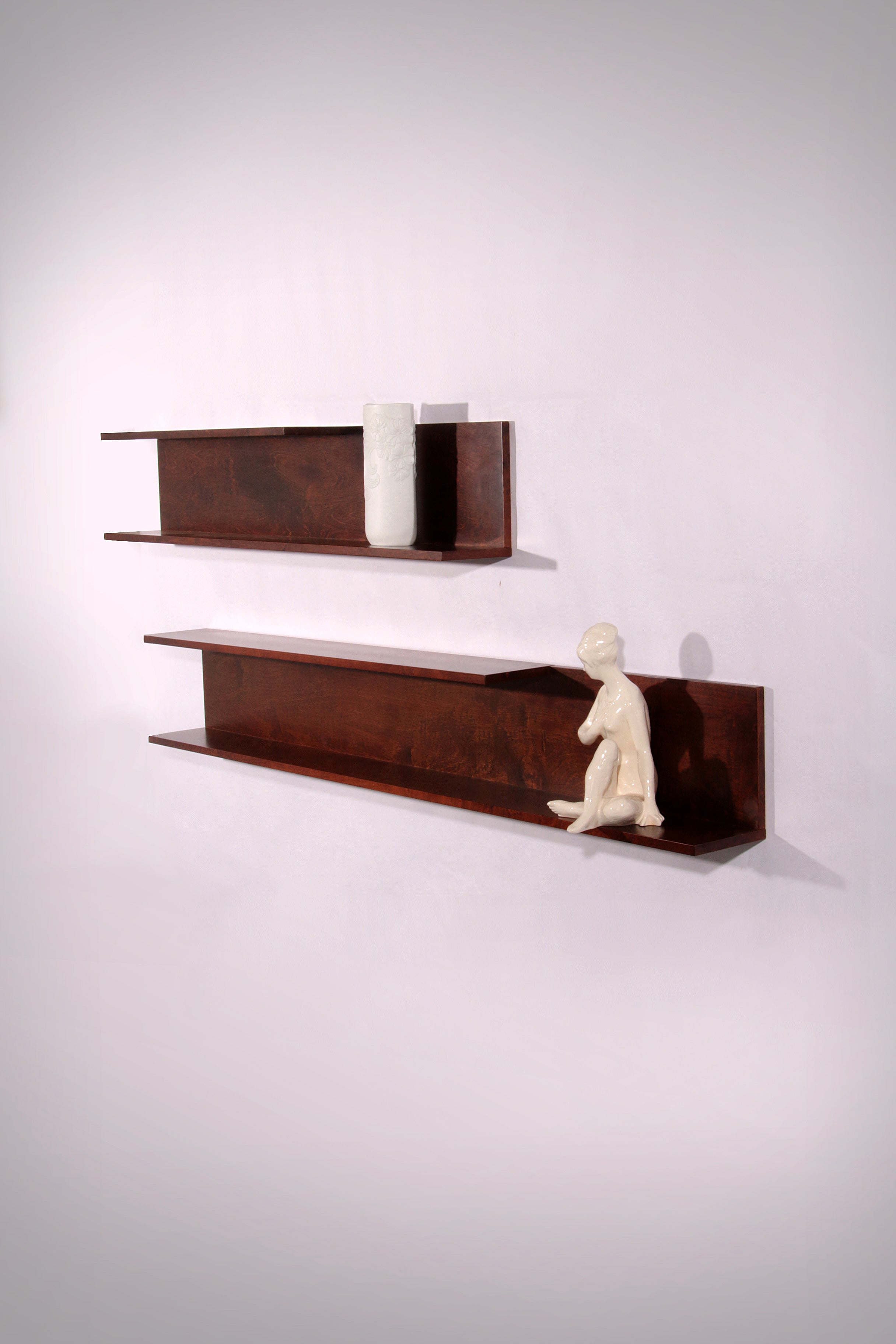 Walter Wirz wall shelves Wilhelm Renz rosewood veneer Germany 1965