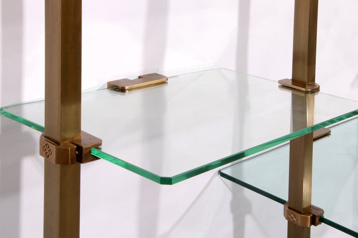 Peter Ghyczy Brass Very Rare Wall Unit Model R16 1970