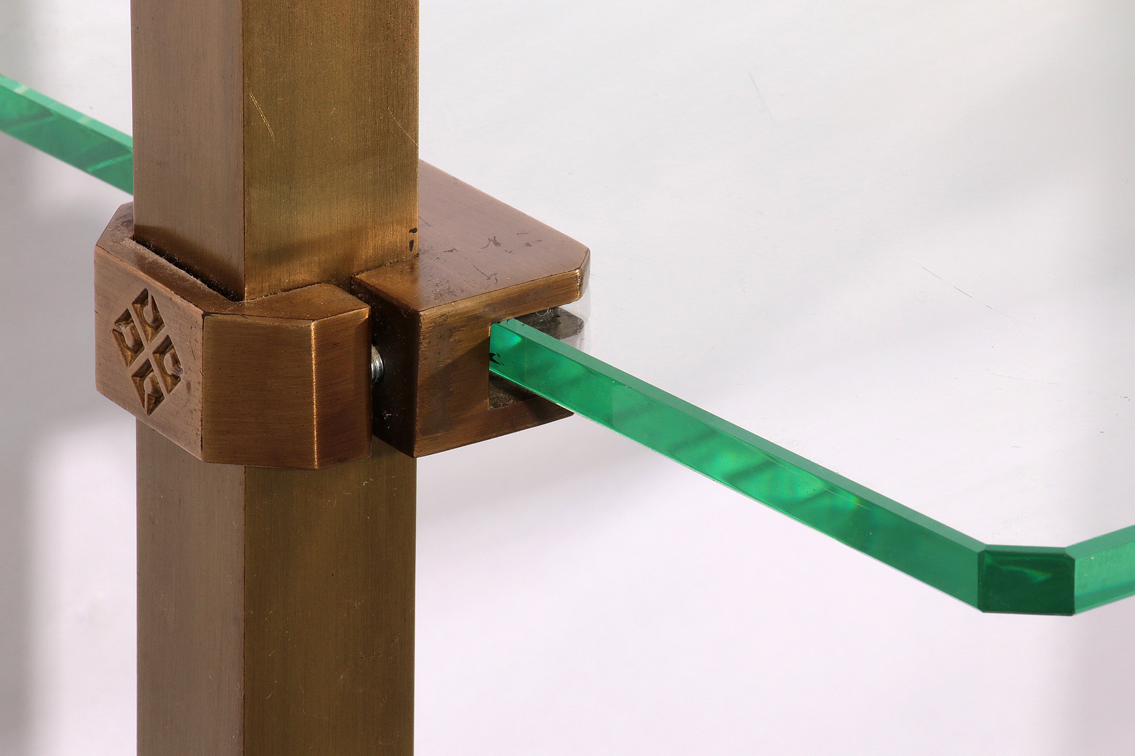 Peter Ghyczy Brass Very Rare Wall Unit Model R16 1970