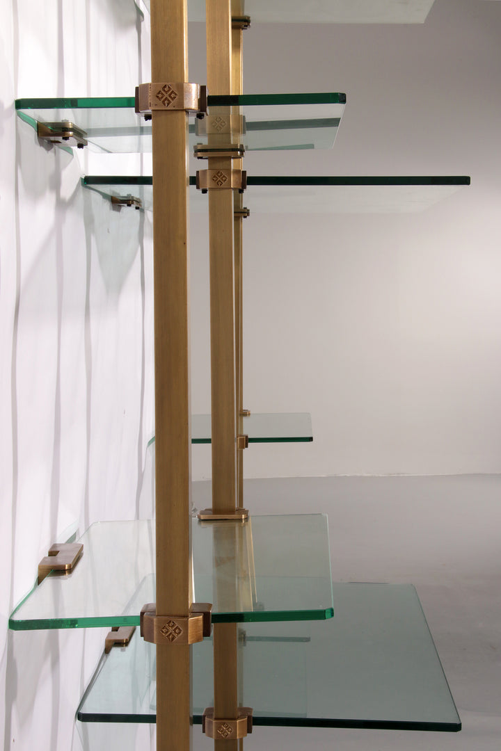 Peter Ghyczy Brass Very Rare Wall Unit Model R16 1970