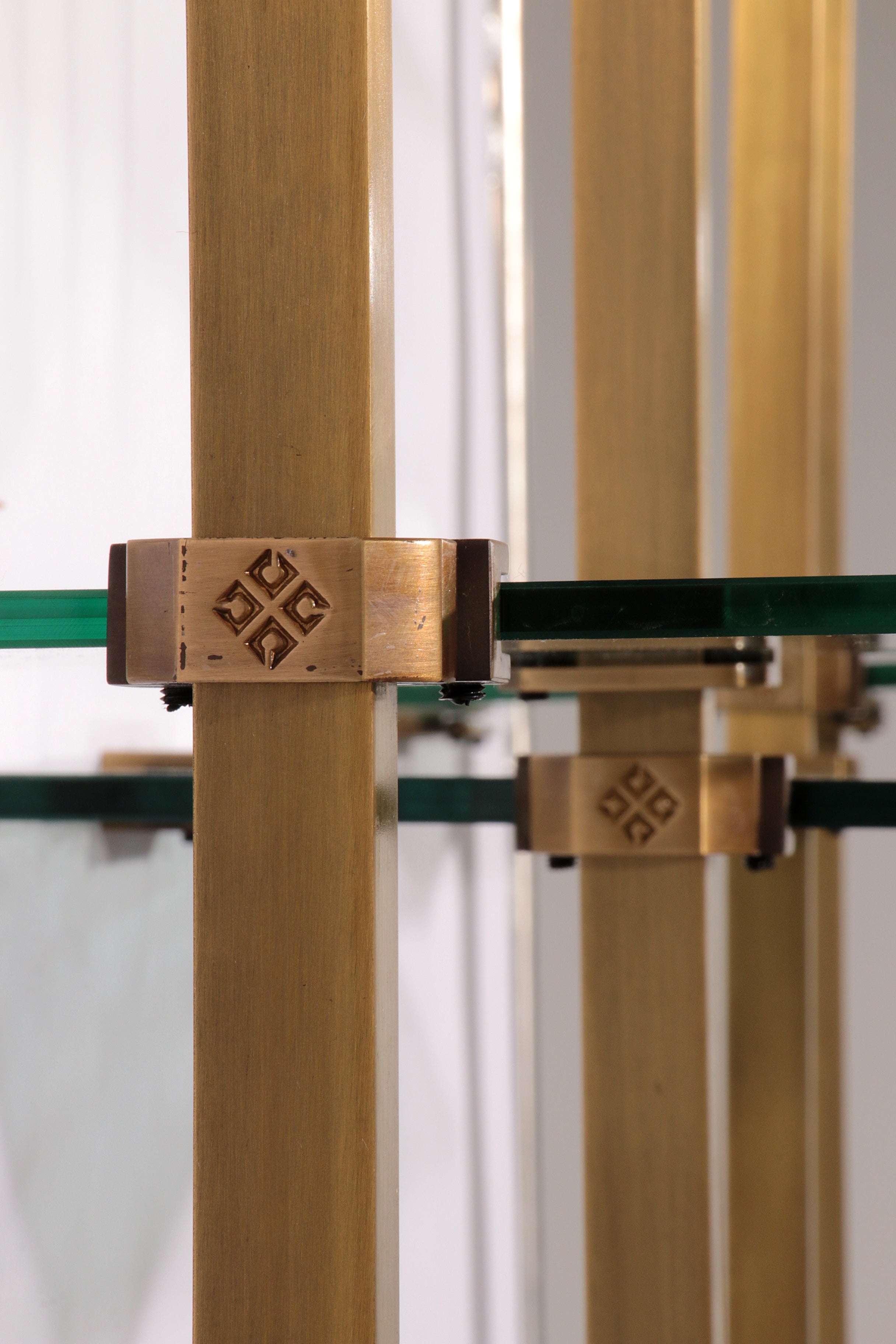 Peter Ghyczy Brass Very Rare Wall Unit Model R16 1970