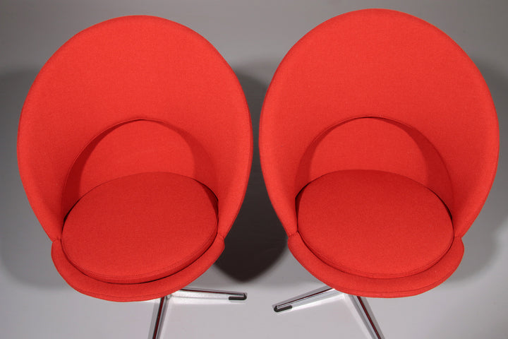 Verner Panton Model Cone K1 Chairs by Plus Linje 60s
