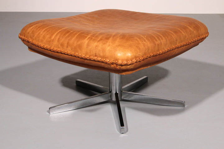 Vintage de Sede S 231 Leather armchair & ottoman, Switzerland 1960s