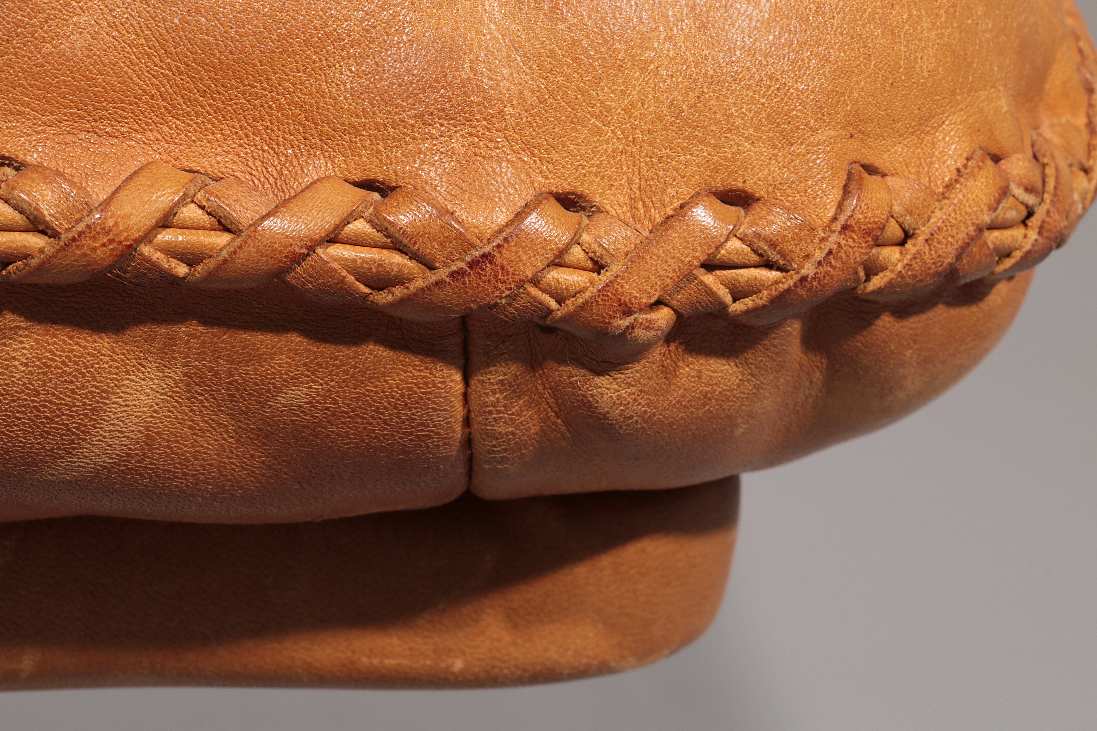 Vintage de Sede S 231 Leather armchair & ottoman, Switzerland 1960s