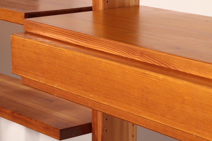 French Brutalist Modular Wall System – Industrial Elegance, ca. 1950