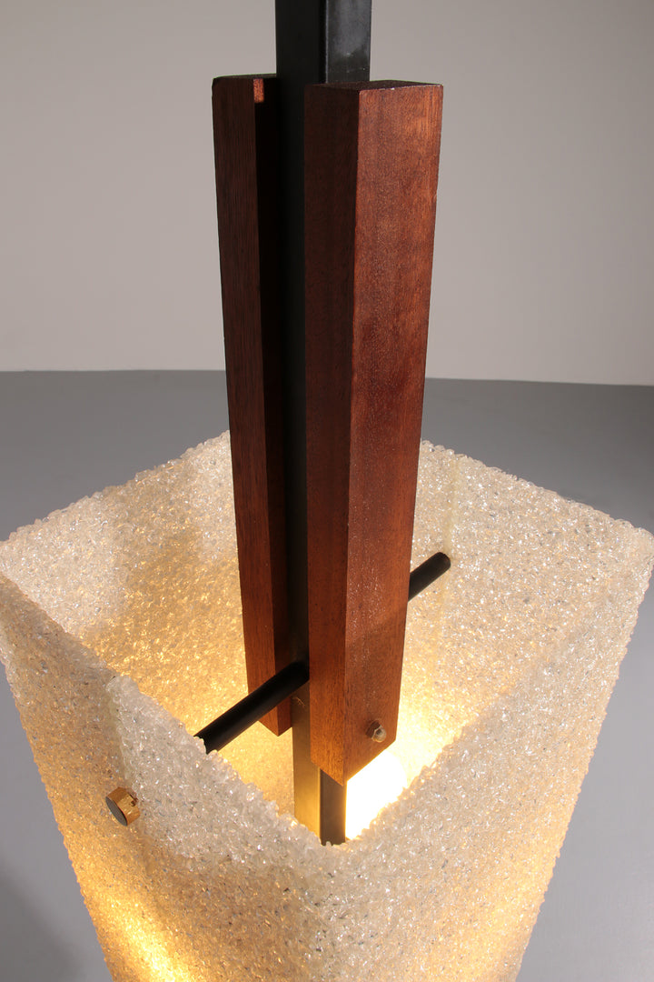 1960s Maison Arlus Floor Lamp Totem in Granite Resin