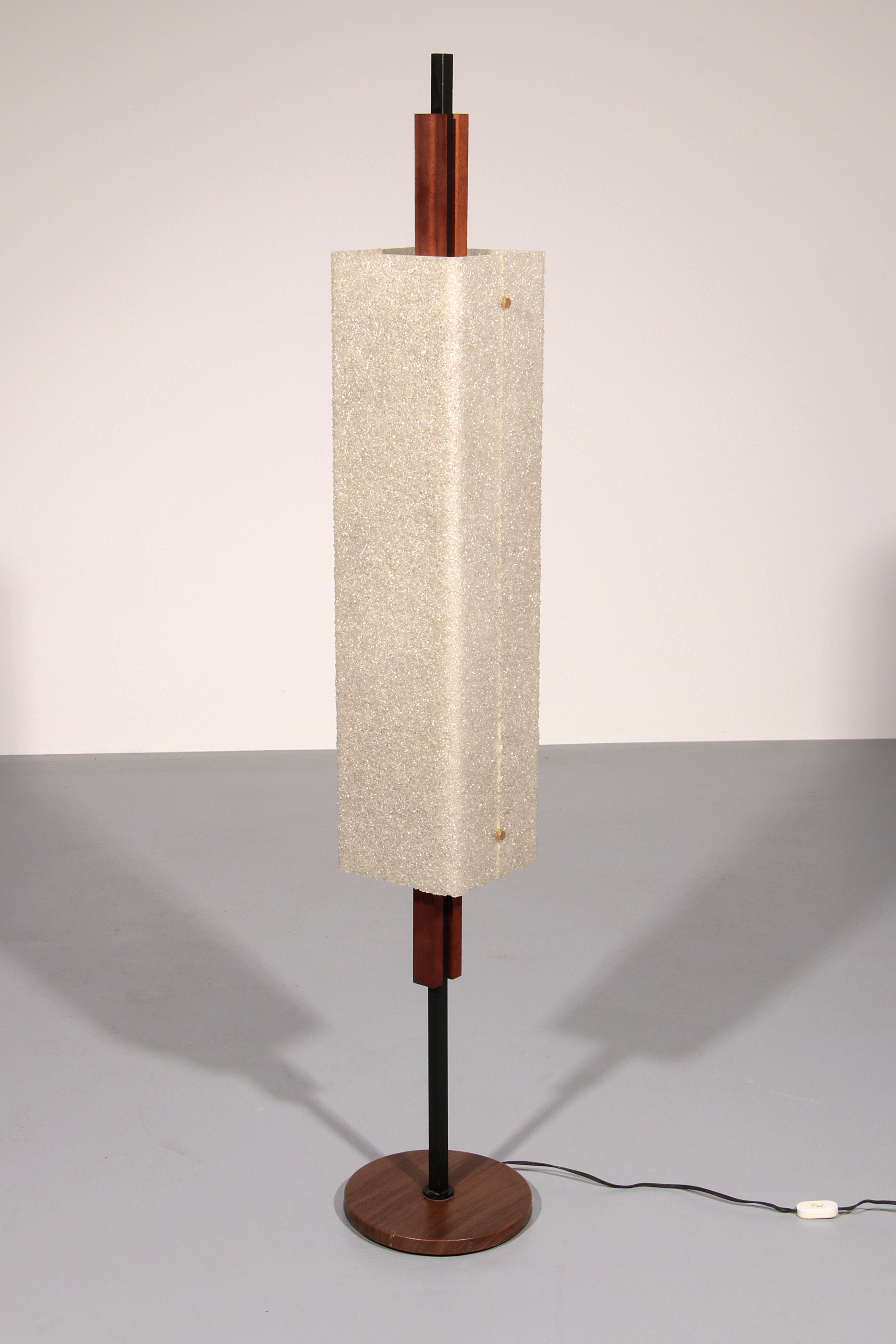 1960s Maison Arlus Floor Lamp Totem in Granite Resin