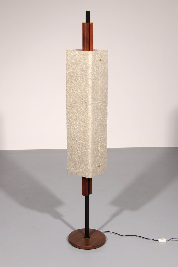 1960s Maison Arlus Floor Lamp Totem in Granite Resin