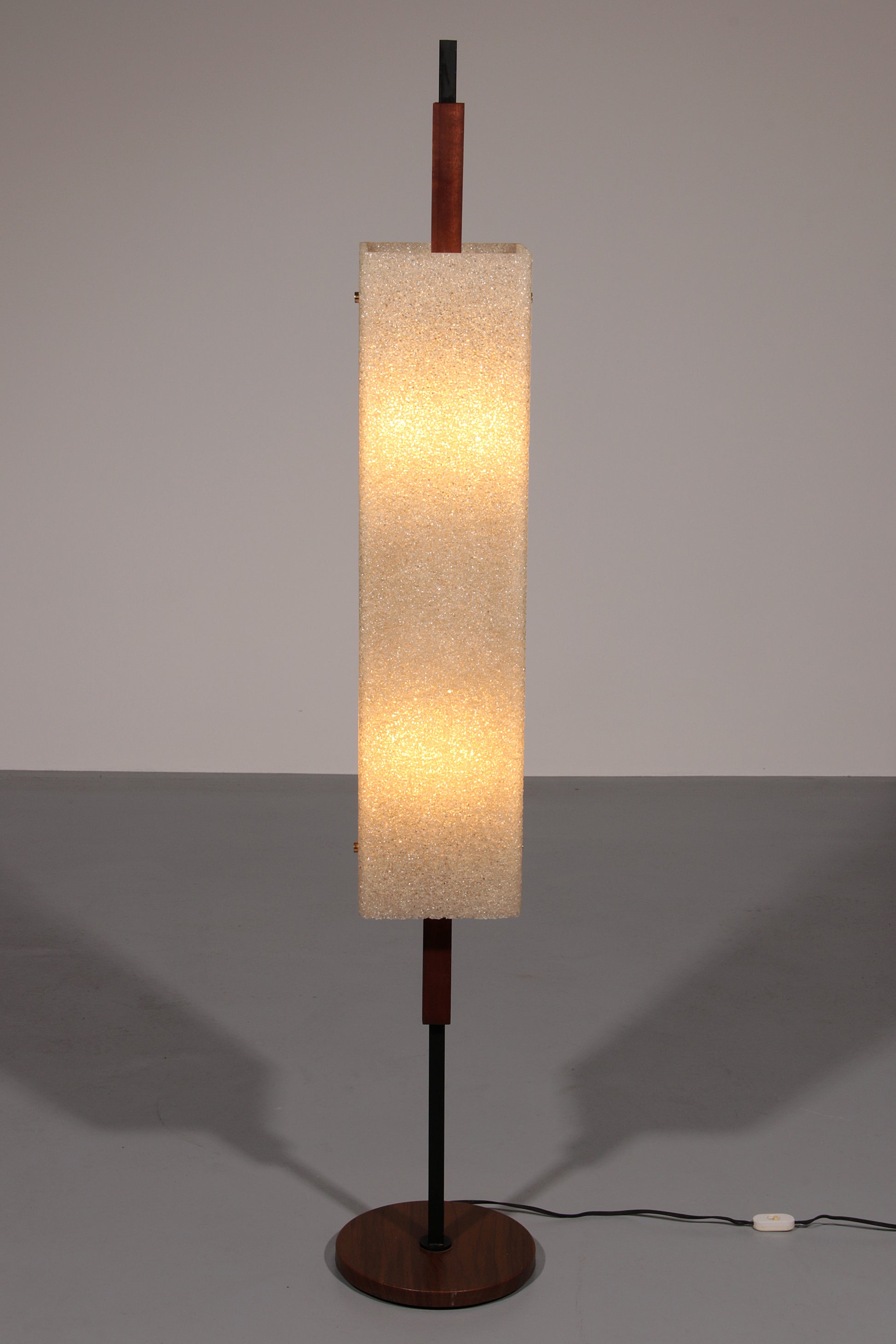 1960s Maison Arlus Floor Lamp Totem in Granite Resin
