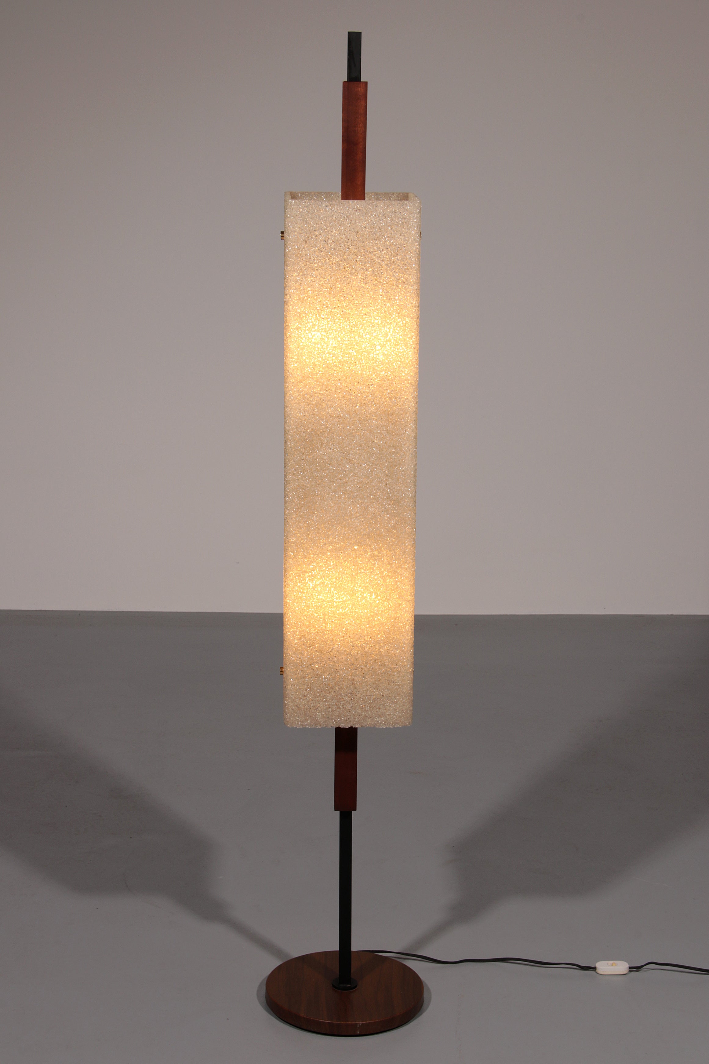 1960s Maison Arlus Floor Lamp Totem in Granite Resin