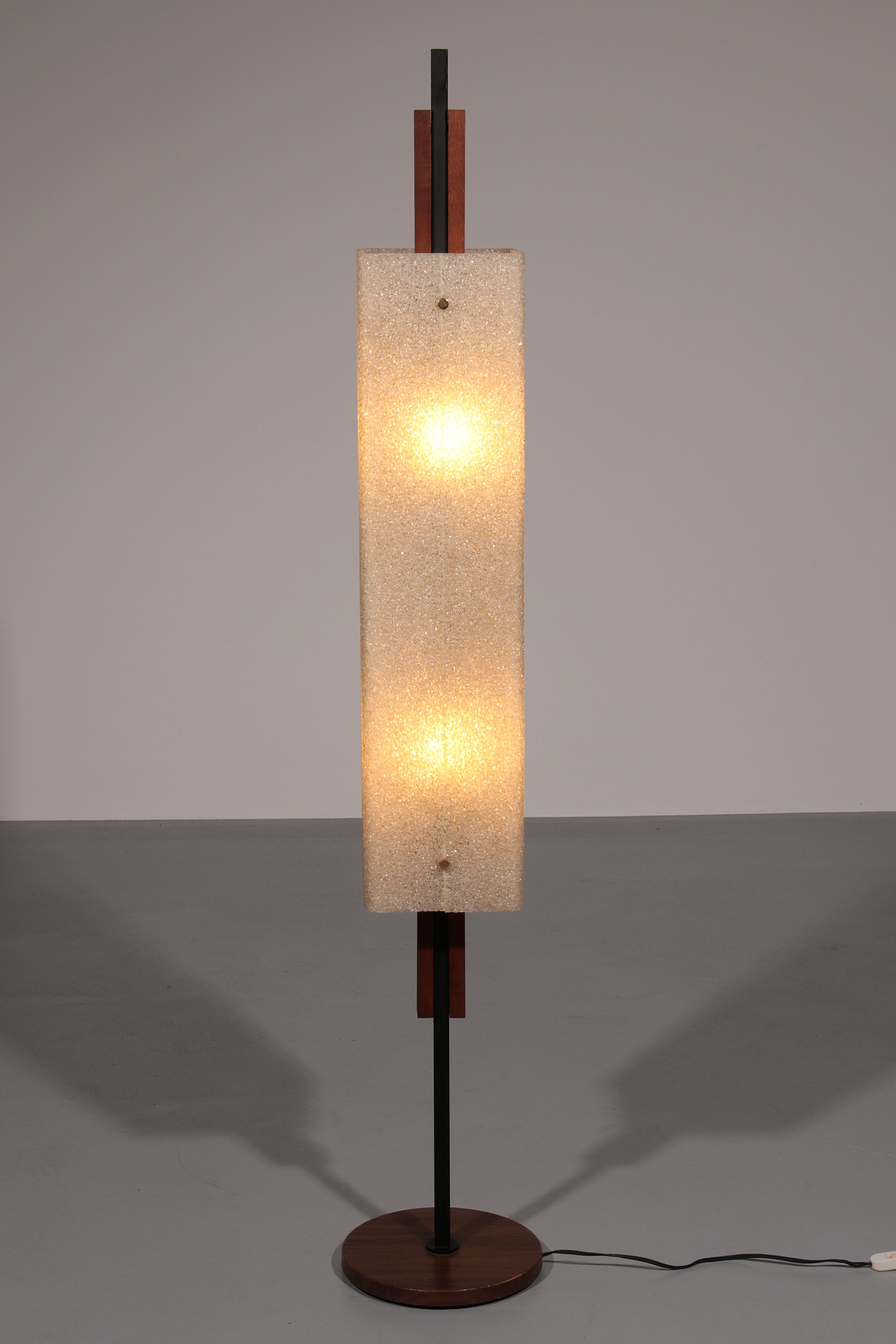 1960s Maison Arlus Floor Lamp Totem in Granite Resin