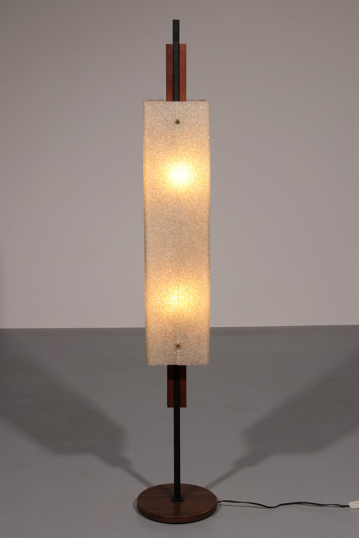 1960s Maison Arlus Floor Lamp Totem in Granite Resin