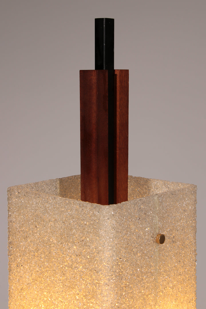 1960s Maison Arlus Floor Lamp Totem in Granite Resin