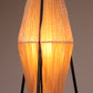 Charming 1960s French Tripod Table Lamp with Woven Sisal