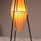 Charming 1960s French Tripod Table Lamp with Woven Sisal