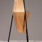 Charming 1960s French Tripod Table Lamp with Woven Sisal