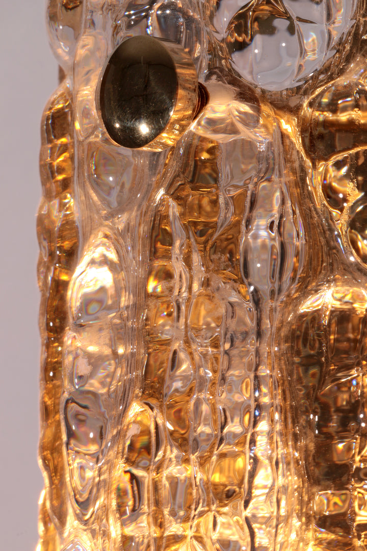 Wall Lamps by Carl Fagerlund, Orrefors (swedish) glass By Lyfa Denmark model Gefion
