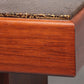 Brutalist Coffee Table with Copper Top and Wooden Base 1970