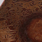 Brutalist Coffee Table with Copper Top and Wooden Base 1970
