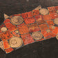 Elegant Mosaic Stone Coffee Table in the Style of Paul Kingma – Brass & Natural Stone Details