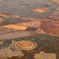 Brutalist  Stone Coffee Table in the Style of Paul Kingma – Brass & Natural Stone Details
