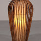 Midcentury Floor Lamp Rattan, Bamboo and Fabric Franco Albini, Italy 1960s
