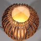Midcentury Floor Lamp Rattan, Bamboo and Fabric Franco Albini, Italy 1960s