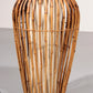 Midcentury Floor Lamp Rattan, Bamboo and Fabric Franco Albini, Italy 1960s