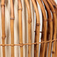 Midcentury Floor Lamp Rattan, Bamboo and Fabric Franco Albini, Italy 1960s