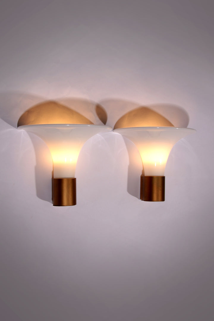 Mandarin Wall Lamp by Michael Bang for Holmegaard, 1980s