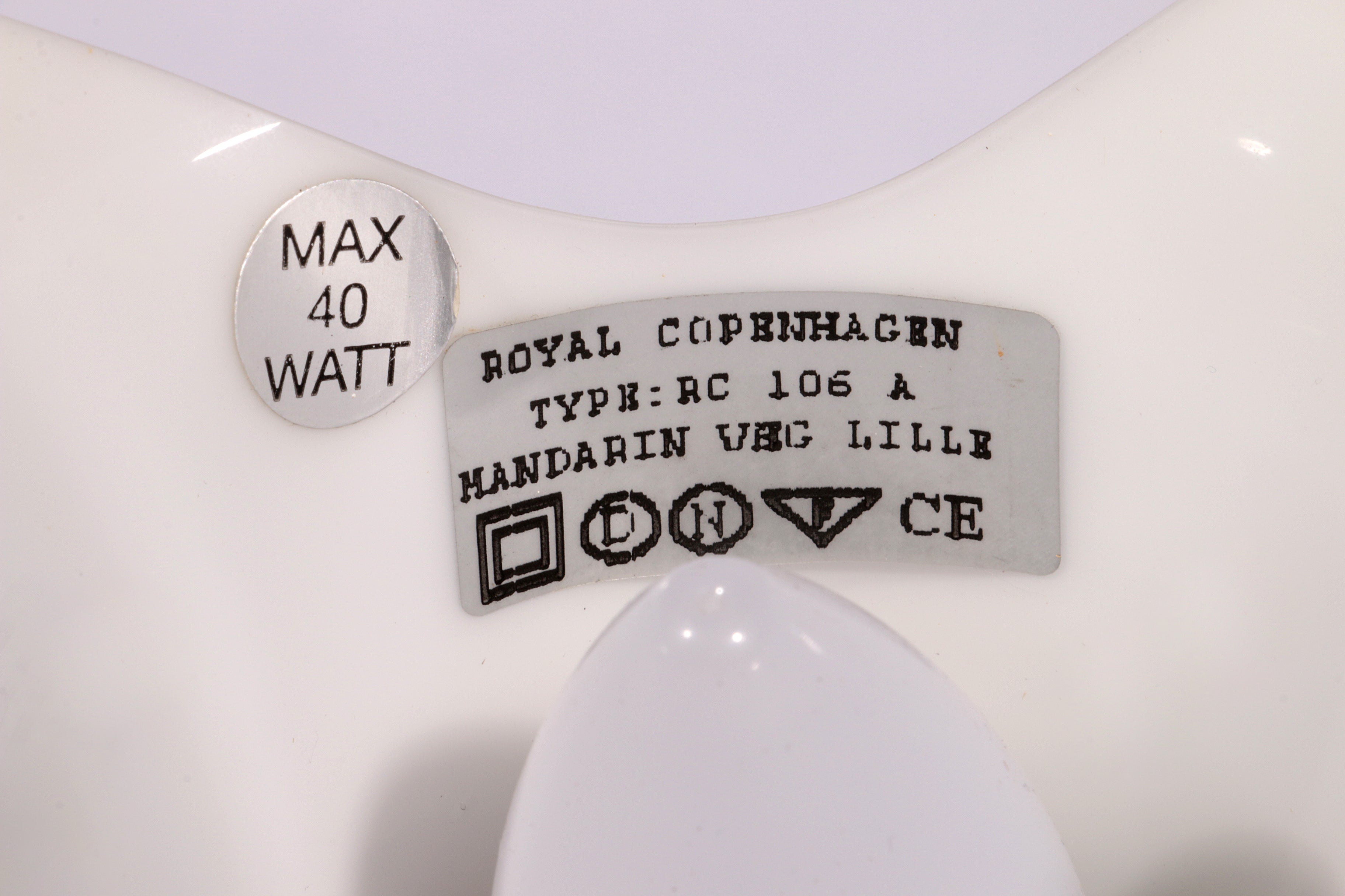 Mandarin Wall Lamp by Michael Bang for Holmegaard, 1980s