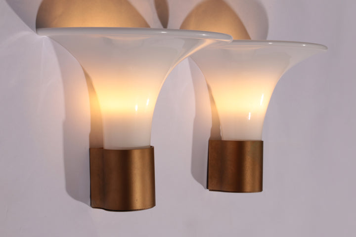 Mandarin Wall Lamp by Michael Bang for Holmegaard, 1980s