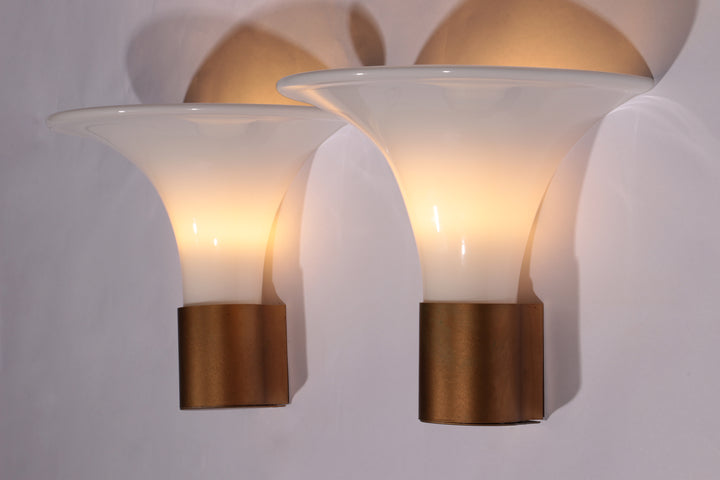 Mandarin Wall Lamp by Michael Bang for Holmegaard, 1980s