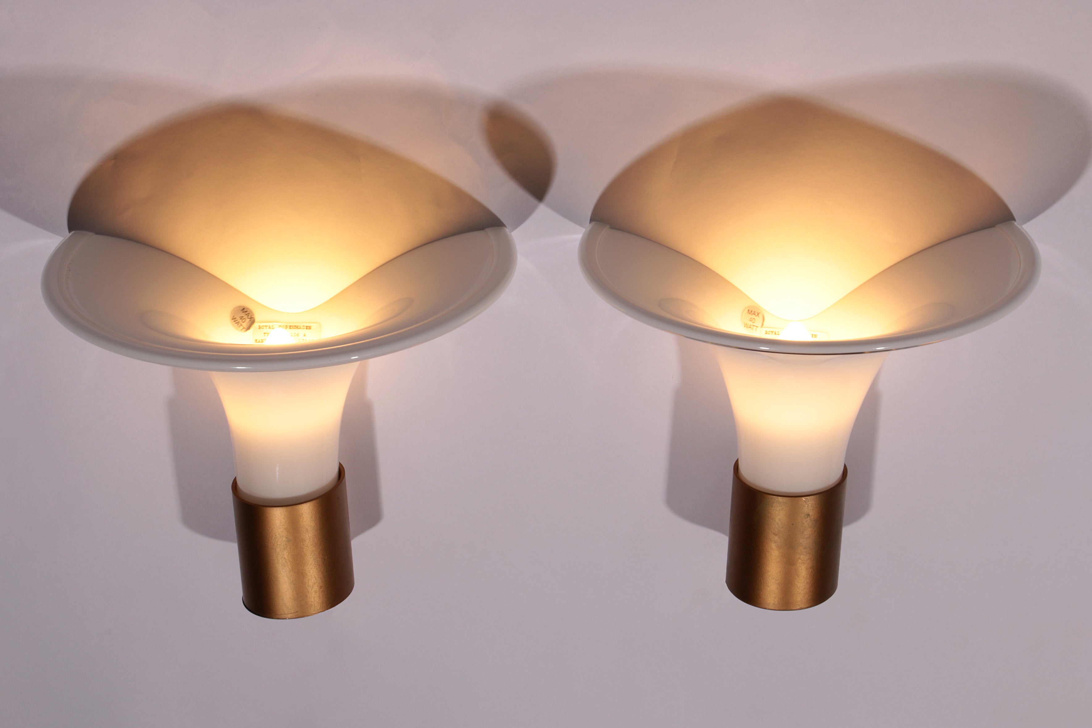 Mandarin Wall Lamp by Michael Bang for Holmegaard, 1980s