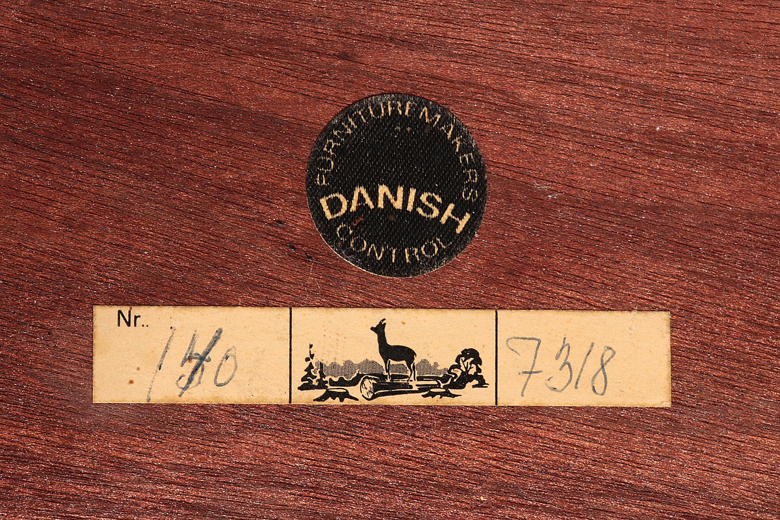 Side Table in Darkwood by Severin Hansen for Haslev Møbelsnedkeri, 1950s