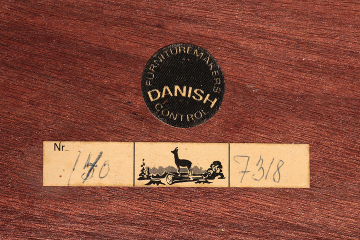 Side Table in Darkwood by Severin Hansen for Haslev Møbelsnedkeri, 1950s